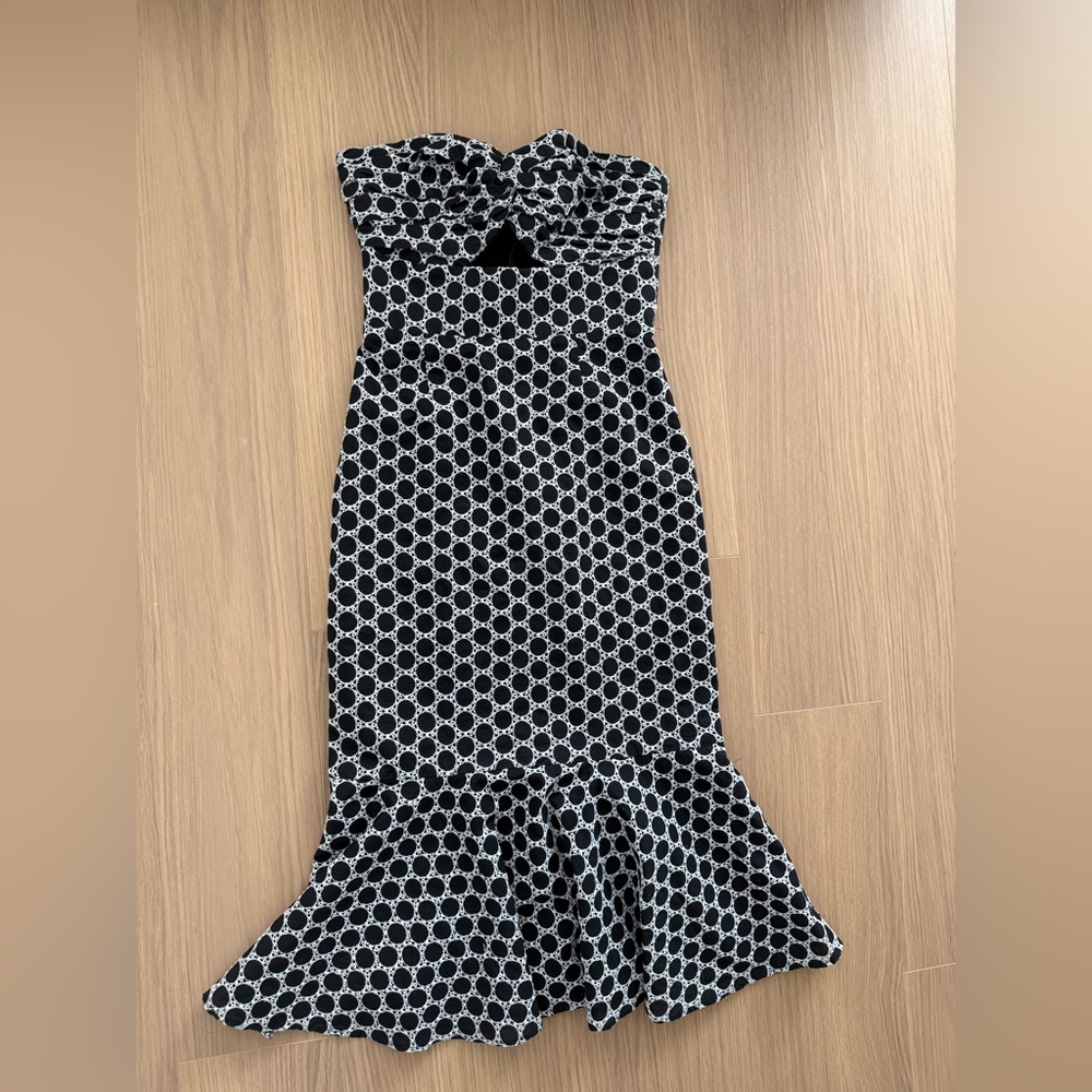 Revolve KEEPSAKE the Label Strapless Black and White Dress - Picture 2 of 2